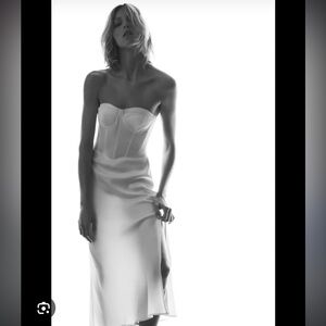 Zara rhinestone corset midi dress